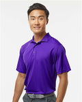 Paragon 100 Men's Saratoga Performance Mini Mesh Polo - Purple - model side