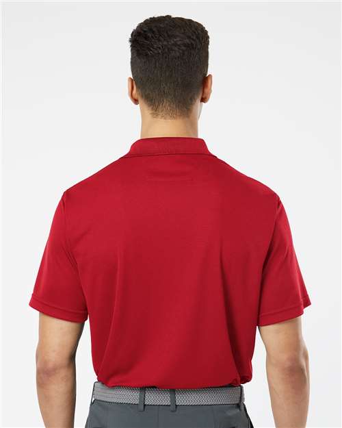 Paragon 100 Men's Saratoga Performance Mini Mesh Polo - Cardinal - model back