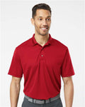 Paragon 100 Men's Saratoga Performance Mini Mesh Polo - Cardinal - model front