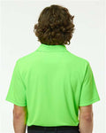 Paragon 100 Men's Saratoga Performance Mini Mesh Polo - Neon Lime - model back