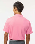 Paragon 100 Men's Saratoga Performance Mini Mesh Polo - Charity Pink - model back