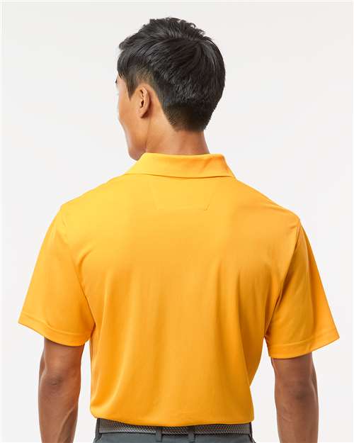 Paragon 100 Men's Saratoga Performance Mini Mesh Polo - Gold - model back