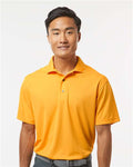Paragon 100 Men's Saratoga Performance Mini Mesh Polo - Gold - model front
