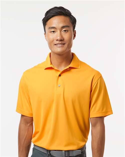 Paragon 100 Men's Saratoga Performance Mini Mesh Polo - Gold - model front