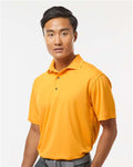 Paragon 100 Men's Saratoga Performance Mini Mesh Polo - Gold - model side
