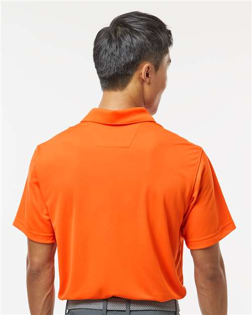 Paragon 100 Men's Saratoga Performance Mini Mesh Polo - Orange - model back