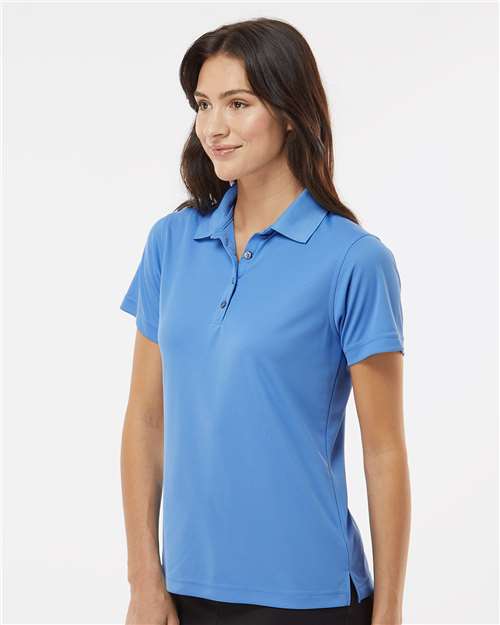 Paragon 104 Women's Saratoga Performance Mini Mesh Polo - Bimini Blue - model side