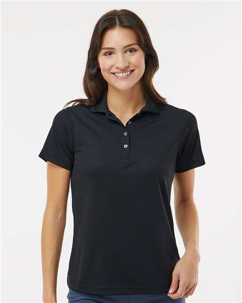 Paragon 104 Women's Saratoga Performance Mini Mesh Polo - Black - model front