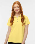 Paragon 104 Women's Saratoga Performance Mini Mesh Polo - Butter - model front