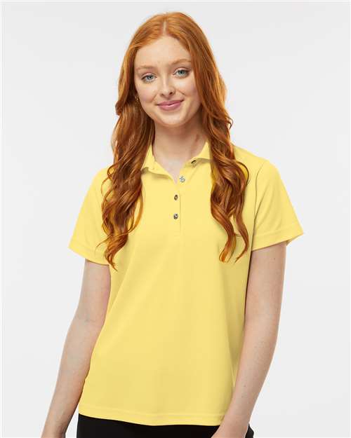 Paragon 104 Women's Saratoga Performance Mini Mesh Polo - Butter - model front