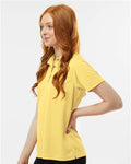Paragon 104 Women's Saratoga Performance Mini Mesh Polo - Butter - model side