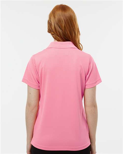 Paragon 104 Women's Saratoga Performance Mini Mesh Polo - Charity Pink - model back