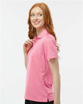 Paragon 104 Women's Saratoga Performance Mini Mesh Polo - Charity Pink - model side