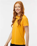 Paragon 104 Women's Saratoga Performance Mini Mesh Polo - Gold - model side
