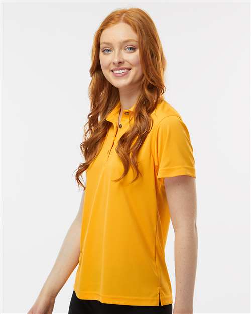 Paragon 104 Women's Saratoga Performance Mini Mesh Polo - Gold - model side