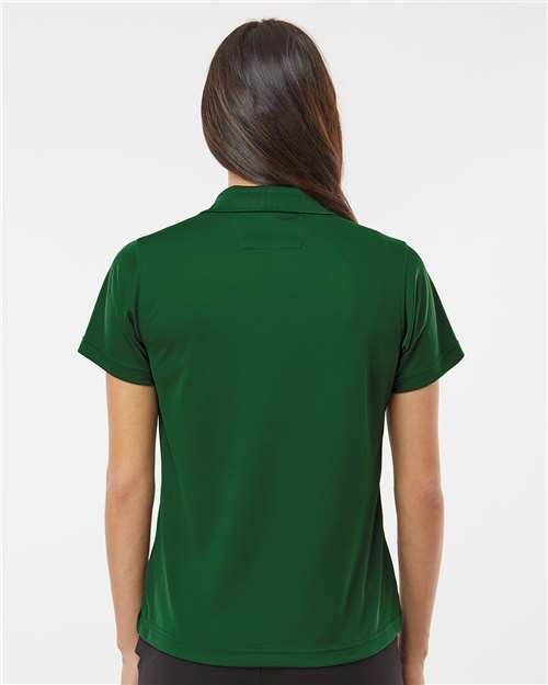 Paragon 104 Women's Saratoga Performance Mini Mesh Polo - Hunter Green - model back