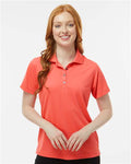 Paragon 104 Women's Saratoga Performance Mini Mesh Polo - Melon - model front