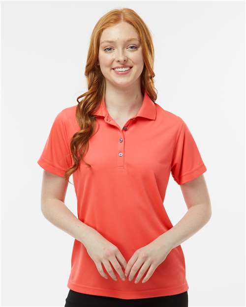 Paragon 104 Women's Saratoga Performance Mini Mesh Polo - Melon - model front
