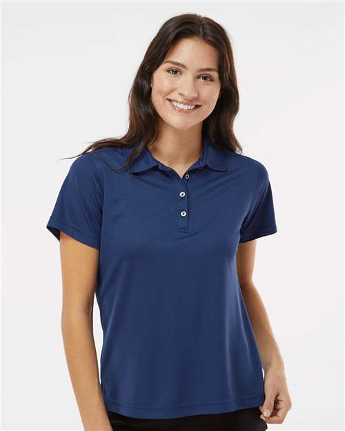 Paragon 104 Women's Saratoga Performance Mini Mesh Polo - Navy - model front