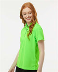 Paragon 104 Women's Saratoga Performance Mini Mesh Polo - Neon Lime - model side