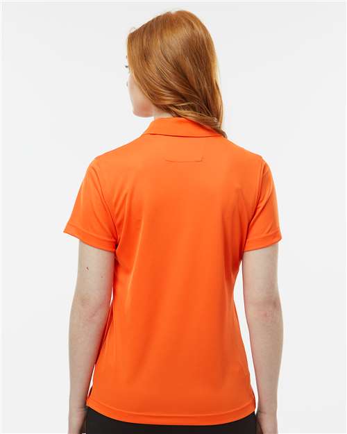 Paragon 104 Women's Saratoga Performance Mini Mesh Polo - Orange - model back