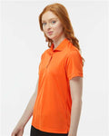Paragon 104 Women's Saratoga Performance Mini Mesh Polo - Orange - model side