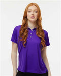 Paragon 104 Women's Saratoga Performance Mini Mesh Polo - Purple - model front