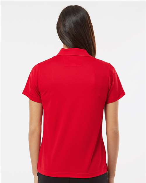Paragon 104 Women's Saratoga Performance Mini Mesh Polo - Red - model back