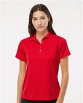 Paragon 104 Women's Saratoga Performance Mini Mesh Polo - Red - model front