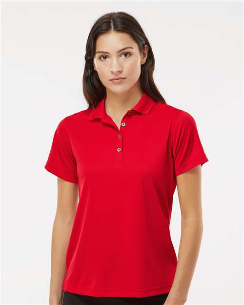 Paragon 104 Women's Saratoga Performance Mini Mesh Polo - Red - model front
