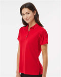 Paragon 104 Women's Saratoga Performance Mini Mesh Polo - Red - model side