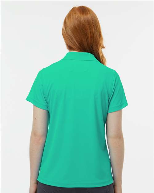 Paragon 104 Women's Saratoga Performance Mini Mesh Polo - Seagreen - model back