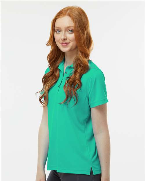 Paragon 104 Women's Saratoga Performance Mini Mesh Polo - Seagreen - model side