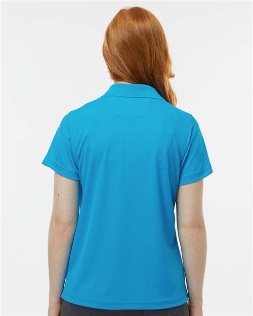Paragon 104 Women's Saratoga Performance Mini Mesh Polo - Turquoise - model back