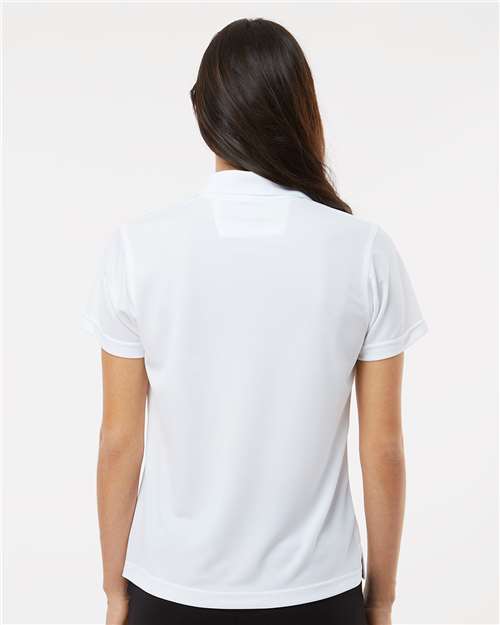Paragon 104 Women's Saratoga Performance Mini Mesh Polo - White - model back