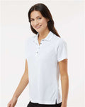 Paragon 104 Women's Saratoga Performance Mini Mesh Polo - White - model side