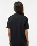 Paragon 108Y Youth Saratoga Performance Mini Mesh Polo - Black - model back