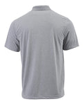 Paragon 108Y Youth Saratoga Performance Mini Mesh Polo - Heather Grey - back