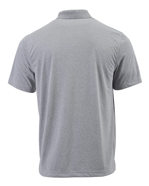 Paragon 108Y Youth Saratoga Performance Mini Mesh Polo - Heather Grey - back