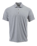 Paragon 108Y Youth Saratoga Performance Mini Mesh Polo - Heather Grey - front