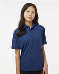 Paragon 108Y Youth Saratoga Performance Mini Mesh Polo - Navy - model front