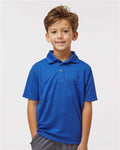 Paragon 108Y Youth Saratoga Performance Mini Mesh Polo - Royal - model front