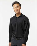 Paragon 110 Men's Prescott Long Sleeve Polo - Black - model front