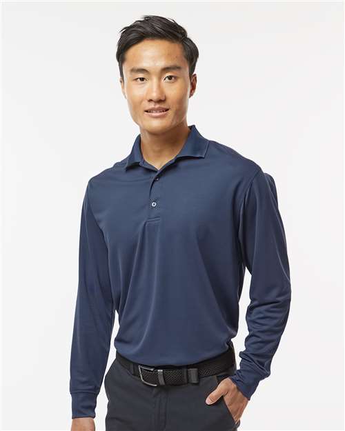 Paragon 110 Men's Prescott Long Sleeve Polo - Navy - model front