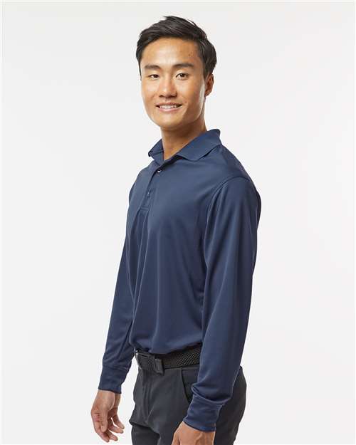 Paragon 110 Men's Prescott Long Sleeve Polo - Navy - model side