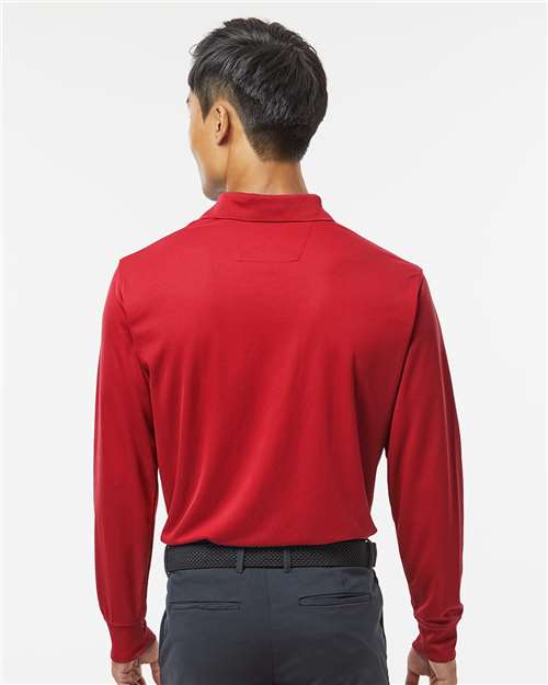 Paragon 110 Men's Prescott Long Sleeve Polo - Red - model back