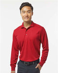 Paragon 110 Men's Prescott Long Sleeve Polo - Red - model front