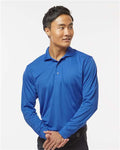 Paragon 110 Men's Prescott Long Sleeve Polo - Royal - model front