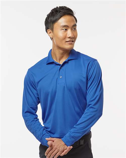 Paragon 110 Men's Prescott Long Sleeve Polo - Royal - model front