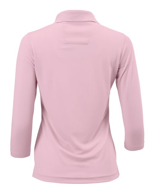 Paragon 120 Women's Lady Palm Three-Quarter Sleeve Polo - Charity Pink - back